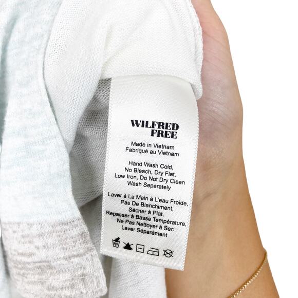 Wilfred Free Gray White Printed Tank Top Sz M - Picture 4 of 7